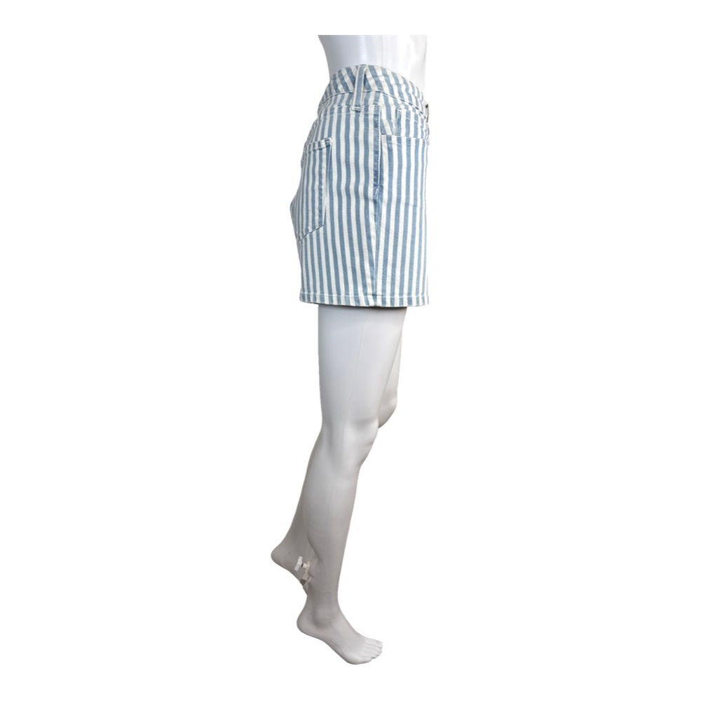 Universal Thread Vintage 90s Blue and White Striped Denim Shorts Sz. 12/31R - Picture 4 of 5
